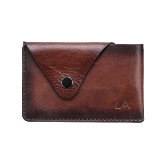 Leather Business Card Holder Minimalist Card Case Holds 8 Cards Tsuki by A SLIM
